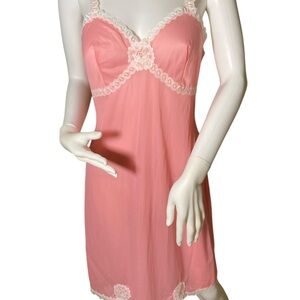 Vintage 1950s St Michael Pink Lingerie Dress